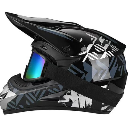 Dirt Bike Helmet, Full Face Motorcycle Helmet with Visor – image 16