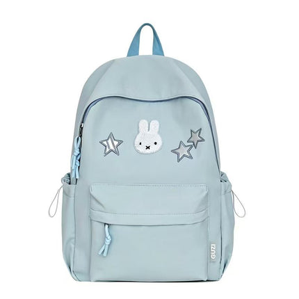 Cute Laptop Backpack with Bunny Embroidery, Water Resistant Backpack