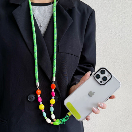 Beaded Phone Chain, Phone Charm Strap with Colorful Beads – image 4