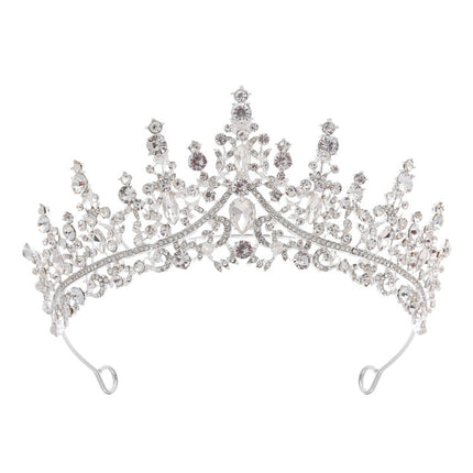 Tiara for Women, Crystal Tiara Crown with Hair Clips for Wedding – image 13