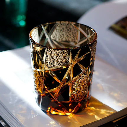 Whiskey Glasses with Wooden Gift Box, Bourbon Glass for Whiskey Lovers