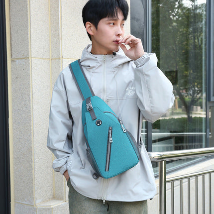 Men's Crossbody Bag with Multiple Compartments | Durable Oxford Cloth Design for Travel and Daily Use