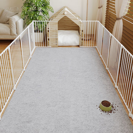 Non Slip Dog Mat with Bone and Paw Print, Washable Dog Food Mat for Home and Kennel
