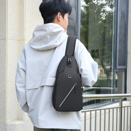 Men's Crossbody Bag with Multiple Compartments | Durable Oxford Cloth Design for Travel and Daily Use