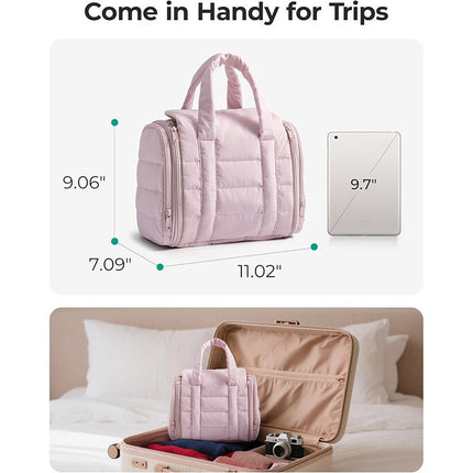 Makeup Bags, Makeup Organizer with Clear Compartments