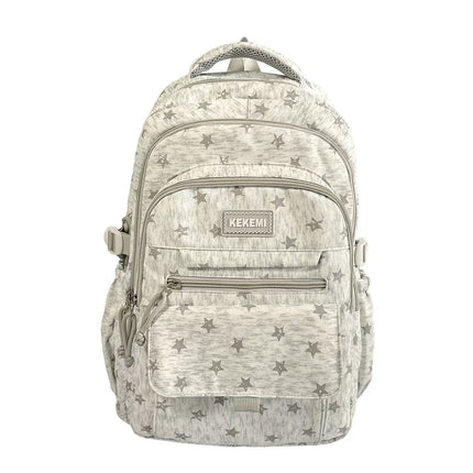 School Backpacks, Water Resistant Book Bag with Star Pattern – image 5