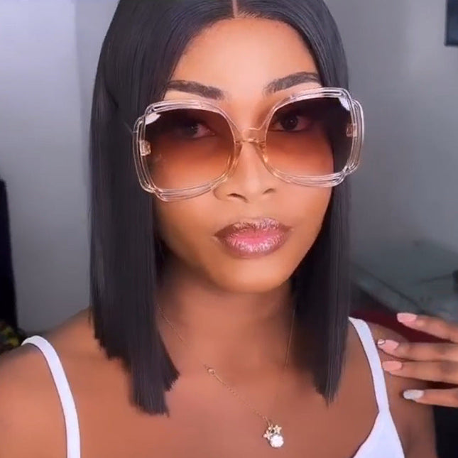 Oversized Sunglasses for Women, Retro Big Sunglasses with UV Protection