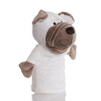 White Shar-Pei Dog Hand Puppet / 25 cm