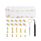 Eyeglass Repair Kit with Screws, Eyeglass Screws Replacement in Portable Case