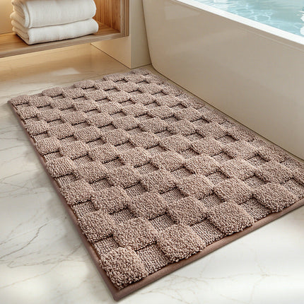 Bath Mats for Bathroom, Machine Washable Textured Luxury Bath Mat – image 13