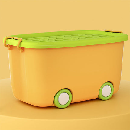 Storage Bins with Wheels, Stackable Storage Bin with Lid – image 4