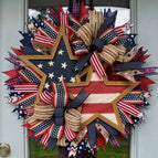 40×40 Patriotic Star Wreath Independence Day / nan