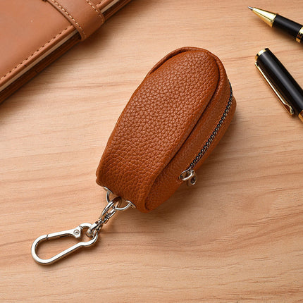 Leather Keychain Coin Pouch, Small Key Holder – image 5