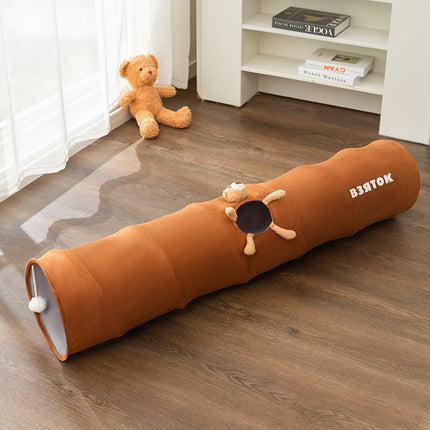 Cat Tunnel Toy with Foldable Design | Durable Polyester for Engaging Playtime