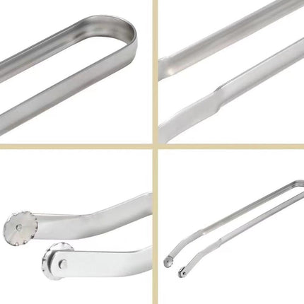 Stainless Steel Barbecue Tongs with Easy-Grip Handles | Durable and Safe for Effortless Grilling