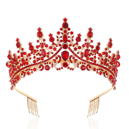 Tiara for Women, Crystal Tiara Crown with Hair Clips for Wedding – image 22