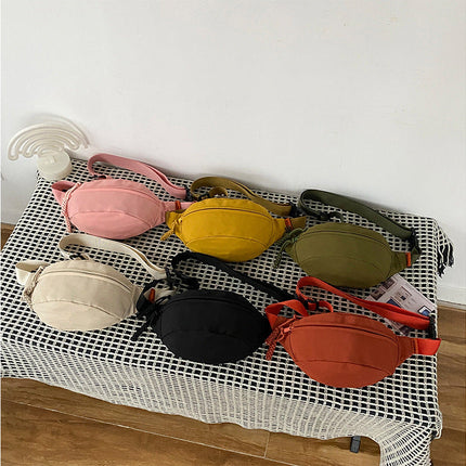 Crossbody Belt Bag, Water Resistant Waist Bag with Zipper Pockets, Bum Bag for Travel and Festivals
