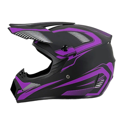 Dirt Bike Helmet, Full Face Motorcycle Helmet with Visor, Motocross Helmet with Reinforced Chin Guard for Off Road