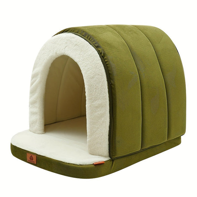 Covered Dog Bed