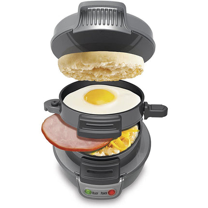 Breakfast Machine with Automatic Temperature Adjustment | Versatile Maker for Sandwiches, Eggs, and Waffles