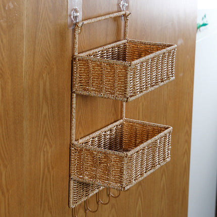 Woven Baskets, Handwoven Plant Basket for Home Decor