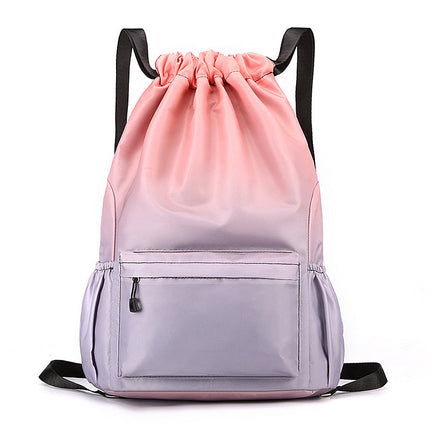 Drawstring Travel Backpack, Water Resistant Drawstring Bag for Gym and School – image 6