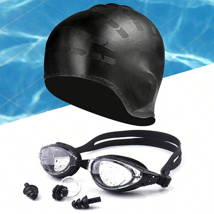 Swim Goggles for Adults, Anti Fog Swimming Goggles with Cap