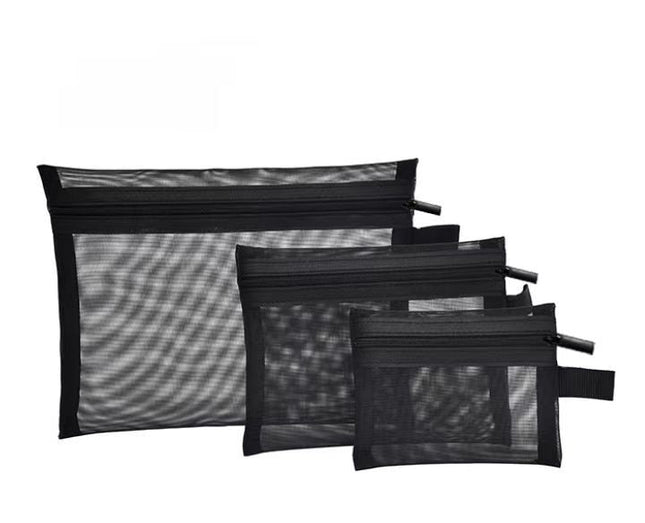 Makeup Bag, Mesh Zipper Pouches in Various Sizes, Pencil Case for School Supplies, Mesh Storage Bags for Tech – image 9