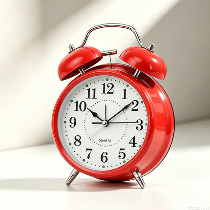 Retro Alarm Clock, Analog Alarm Clock with Large Dial – image 6