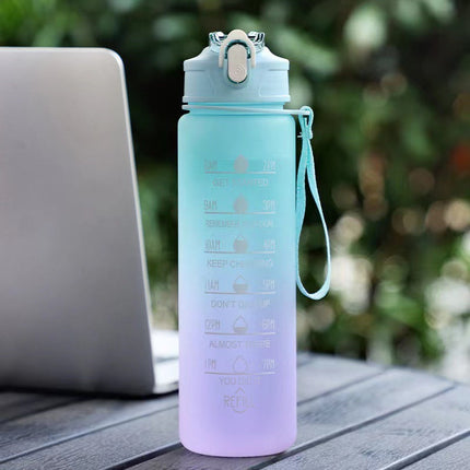 Motivational Water Bottle with Time Markers