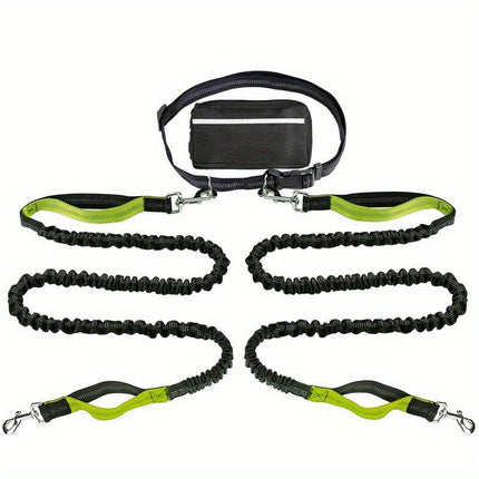 Hands Free Dog Leash, Waist Dog Leash with Belt and Bag – image 27