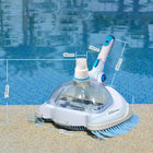 Pool Cleaner, Above Ground Pool Vacuum, In Ground Pool Cleaner with Dual Brush Skirts and Clear Debris Chamber