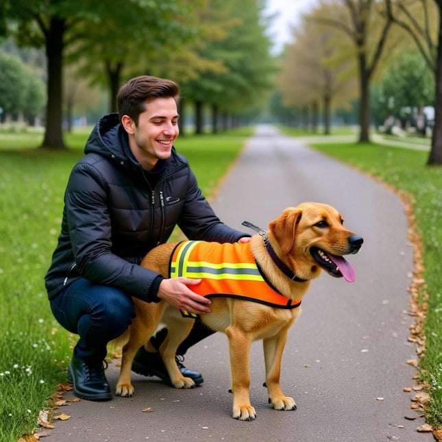 Dog Vest Reflective, Orange Safety Vest for Dogs
