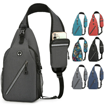 Men's Crossbody Bag with Multiple Compartments | Durable Oxford Cloth Design for Travel and Daily Use
