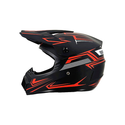 Dirt Bike Helmet, Full Face Motorcycle Helmet with Visor, Motocross Helmet with Reinforced Chin Guard for Off Road