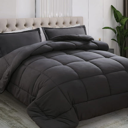 Tufted Comforter, Ultra Soft Bedding Comforter, Insulated Warm Blanket for Bed, Machine Washable Winter Comforter