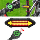 LED Bike Light, Bicycle Rear Light with Wireless Remote Control and Bike Turn Signals, USB Rechargeable Bike Tail Light