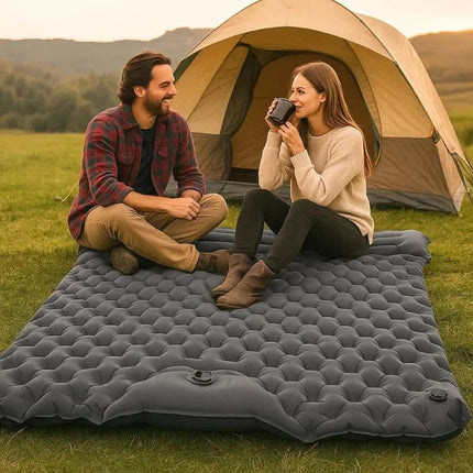 OasisMat | Ultra-Light Double Camping Mat with Quick Inflation System | Spacious & Travel-Friendly for Outdoor Comfort 3