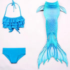 Ocean Dreams | Girls Mermaid Swimsuit Set with Matching Swim Tail | Fun Costume for Beach and Dress-Up Play 0