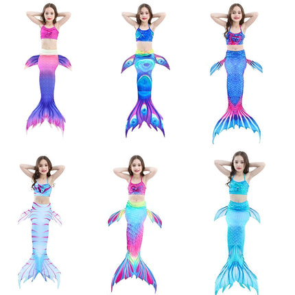 Ocean Dreams | Girls Mermaid Swimsuit Set with Matching Swim Tail | Fun Costume for Beach and Dress-Up Play 6