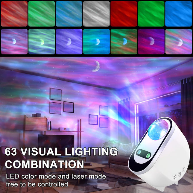 Ocean Wave Projector | LED Lighting with Bluetooth Speaker & Voice Control | Create Soothing Ambience for Relaxation 1