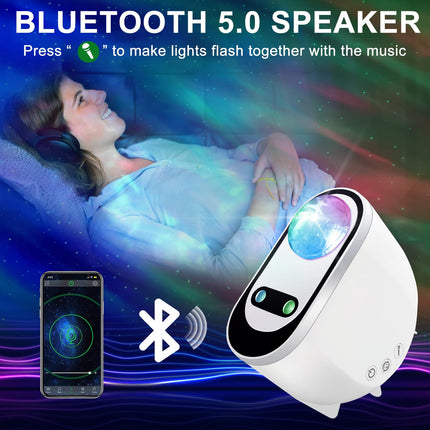 Ocean Wave Projector | LED Lighting with Bluetooth Speaker & Voice Control | Create Soothing Ambience for Relaxation 3