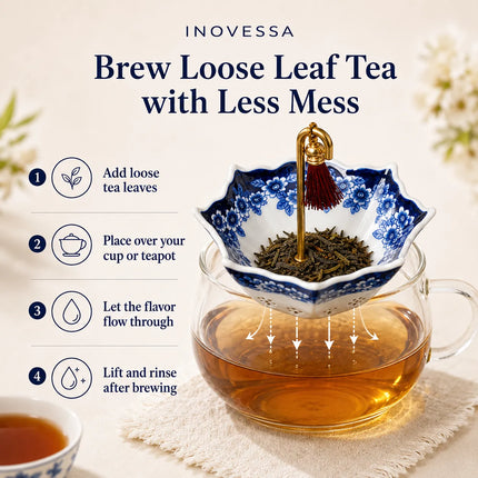 Tea Strainer for Teapot and Mug, Teapot Strainer