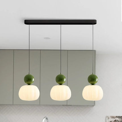 Opaline | Pendant Light with Polished Sphere & Fluted Shade | Stylish Illumination for Modern Spaces 15