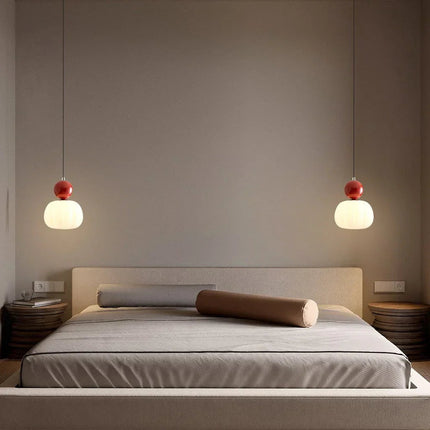 Opaline | Pendant Light with Polished Sphere & Fluted Shade | Stylish Illumination for Modern Spaces 4