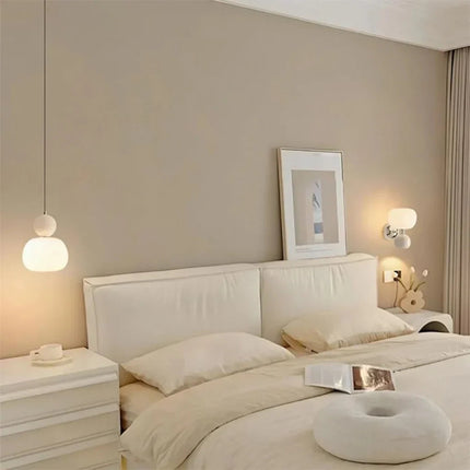 Opaline | Pendant Light with Polished Sphere & Fluted Shade | Stylish Illumination for Modern Spaces 5