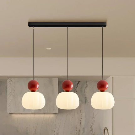 Opaline | Pendant Light with Polished Sphere & Fluted Shade | Stylish Illumination for Modern Spaces 9