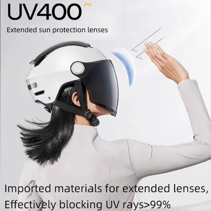 Open Face Motorcycle Helmet with Dual Lenses & Breathable Design | Lightweight Comfort for Summer Rides 2