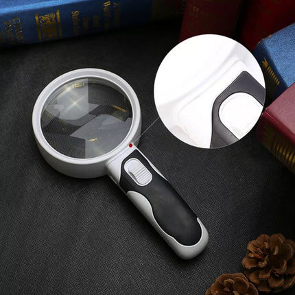Optical Magnifying Glass with LED Light | 20X Magnification for Easy Reading 0