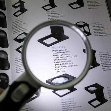 Optical Magnifying Glass with LED Light | 20X Magnification for Easy Reading 4